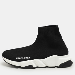 Balenciaga: Чёрные кроссовки  Speed