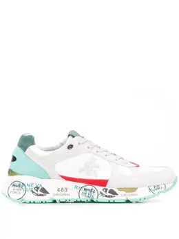 White Premiata: Многоцветные кроссовки  Mase