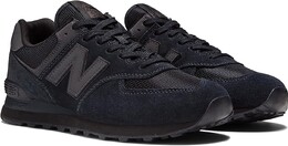 New Balance: Чёрные кроссовки  Core