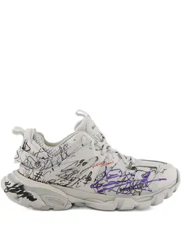 Balenciaga: Белые кроссовки  Track