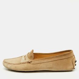 Tod's: Бежевые лоферы  Gommino