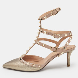 Valentino: Бежевые туфли  Rockstud
