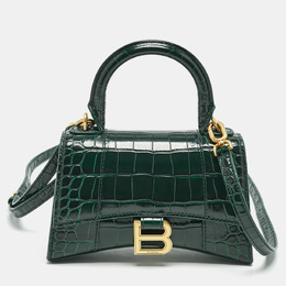 Balenciaga: Зелёная сумка  Hourglass
