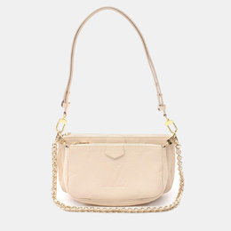 Louis Vuitton: Белая сумка  Pochette Accessoires