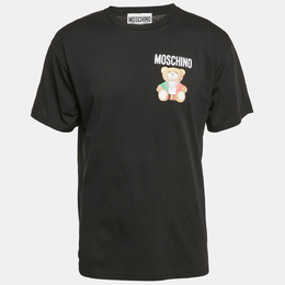 Moschino Couture: Чёрная футболка 