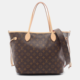 Louis Vuitton: Коричневая сумка-шоппер  Neverfull