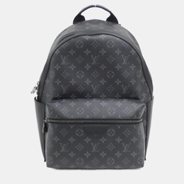 Louis Vuitton: Чёрный рюкзак 