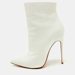 Christian Louboutin: Белые ботинки  So Kate