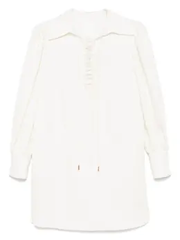 Givenchy: Льняное платье 