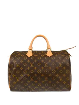 Louis Vuitton Pre-Owned: Коричневая сумка-шоппер 