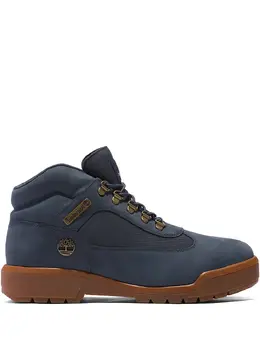 Timberland: Голубые ботинки 
