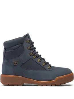 Timberland: Голубые ботинки 
