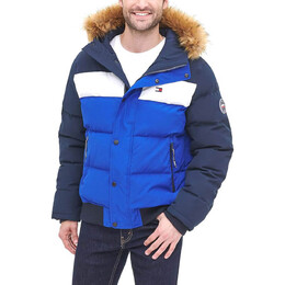 Tommy Hilfiger: Тёмный пуховик 