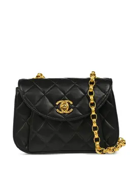 CHANEL Pre-Owned: Чёрная сумка 