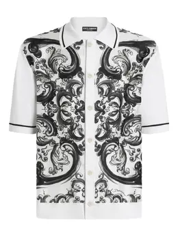 Dolce & Gabbana: Рубашка  Majolica с принтом