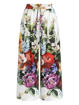 Dolce & Gabbana: Брюки с растительным принтом 