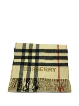Burberry Pre-Owned: Бежевый шарф 