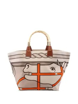 Hermès Pre-Owned: Светлая сумка-шоппер 