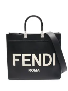 Fendi Pre-Owned: Чёрная сумка-шоппер 