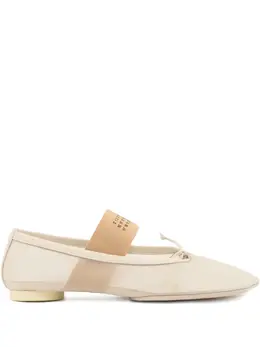 MM6 Maison Margiela: Светлые балетки 
