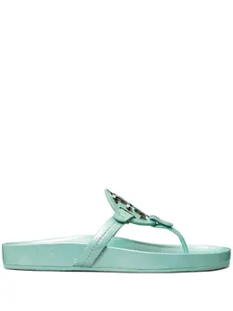 Tory Burch: Голубые сандалии  Miller Cloud