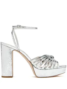 Loeffler Randall: Серебристые сандалии 