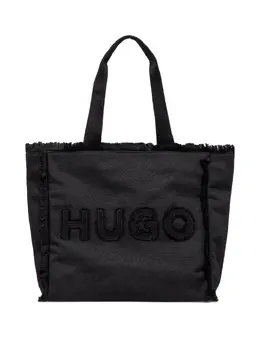 HUGO: Чёрная сумка-шоппер 