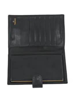 CHANEL Pre-Owned: Чёрный кошелёк 