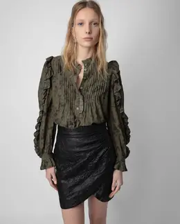 Zadig & Voltaire: Блуза с принтом 