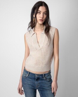 Zadig & Voltaire: Светлый свитер 