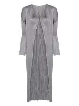 Pleats Please Issey Miyake: Открытое пальто 