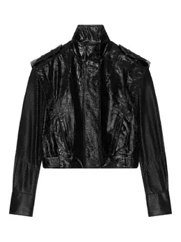 Givenchy: Кожаная куртка 