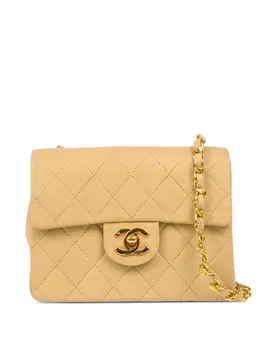 CHANEL Pre-Owned: Бежевая сумка 