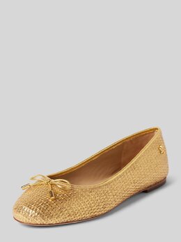Lauren Ralph Lauren: Золотые балетки 