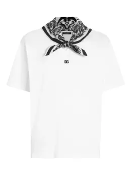 Dolce & Gabbana: Хлопковый шарф  T