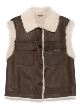 Brunello Cucinelli: Коричневый жилет 