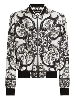 Dolce & Gabbana: Белая куртка  Majolica