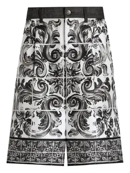 Dolce & Gabbana: Шорты  Majolica с принтом