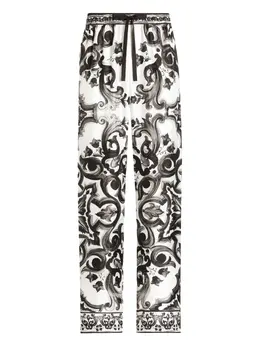 Dolce & Gabbana: Брюки  Majolica с принтом