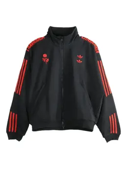 adidas: Чёрная куртка  Trefoil