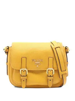 Prada Pre-Owned: Жёлтая сумка 