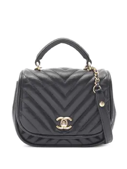 CHANEL Pre-Owned: Чёрная сумка 