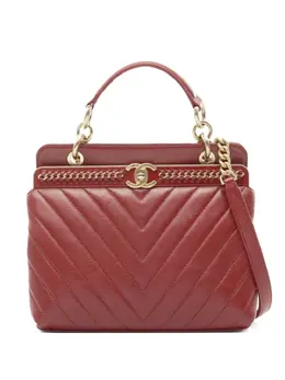 CHANEL Pre-Owned: Красная сумка-шоппер 