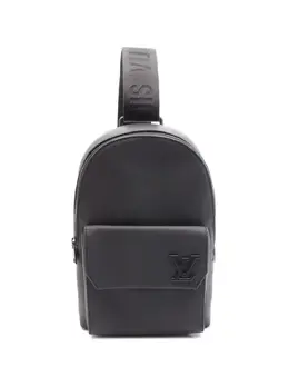 Louis Vuitton Pre-Owned: Чёрный рюкзак 
