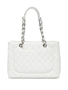 CHANEL Pre-Owned: Белая сумка-шоппер 