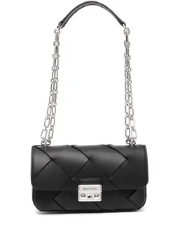 Michael Kors: Чёрная сумка через плечо 
