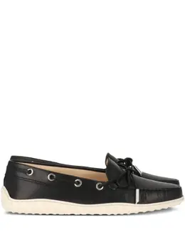 Tod's: Чёрные лоферы  Gommino