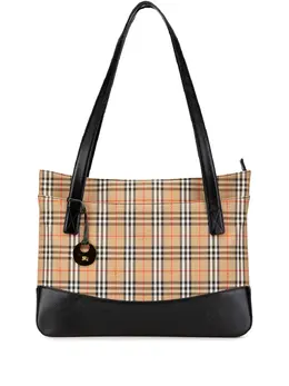 Burberry Pre-Owned: Коричневая сумка-шоппер 