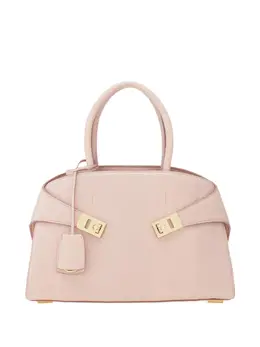 Ferragamo: Розовая сумка-шоппер 