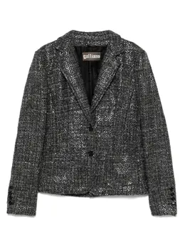John Galliano Pre-Owned: Твидовый жакет 